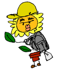 Pleasant sunflower sticker #14230078
