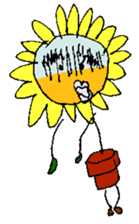 Pleasant sunflower sticker #14230079