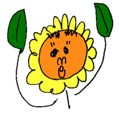 Pleasant sunflower sticker #14230082