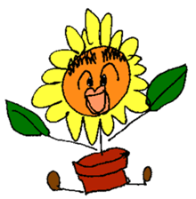 Pleasant sunflower sticker #14230083