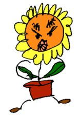 Pleasant sunflower sticker #14230084