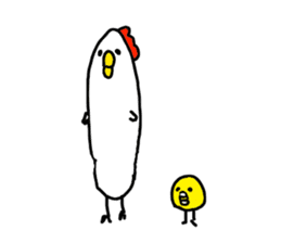 The Rooster with unique personality sticker #14230166