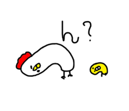 The Rooster with unique personality sticker #14230169