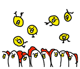 The Rooster with unique personality sticker #14230171