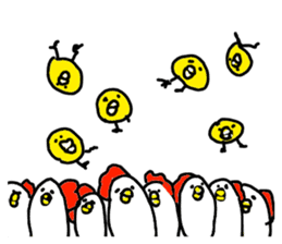 The Rooster with unique personality sticker #14230171