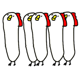 The Rooster with unique personality sticker #14230173