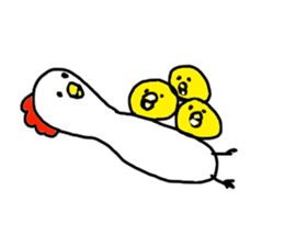 The Rooster with unique personality sticker #14230175