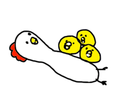 The Rooster with unique personality sticker #14230175