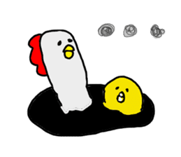 The Rooster with unique personality sticker #14230187