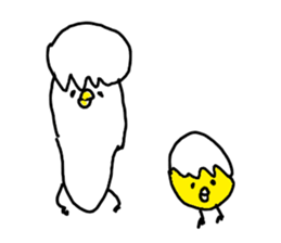 The Rooster with unique personality sticker #14230191