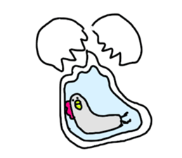 The Rooster with unique personality sticker #14230195