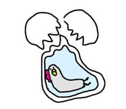 The Rooster with unique personality sticker #14230195