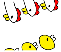 The Rooster with unique personality sticker #14230197