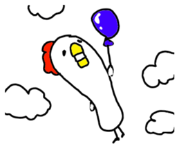 The Rooster with unique personality sticker #14230198