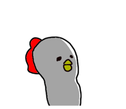 The Rooster with unique personality sticker #14230199