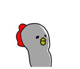 The Rooster with unique personality sticker #14230199