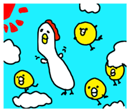 The Rooster with unique personality sticker #14230204
