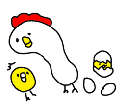 The Rooster with unique personality sticker #14230205