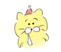 Winter kittens Little stars sticker #14230541