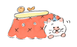 Winter kittens Little stars sticker #14230544