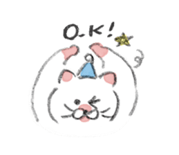 Winter kittens Little stars sticker #14230548