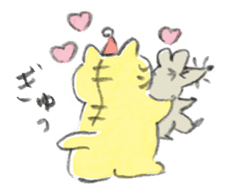 Winter kittens Little stars sticker #14230551