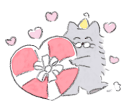 Winter kittens Little stars sticker #14230552