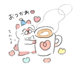 Winter kittens Little stars sticker #14230555