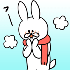 Winter Rabbit Stickers