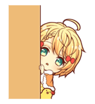 chick girl animated sticker #14231214