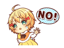 chick girl animated sticker #14231217