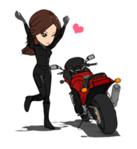 Kunoichi rider animation! sticker #14231508
