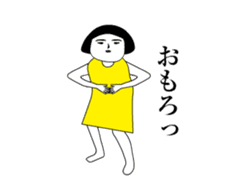 Girl of aging face2 sticker #14231700