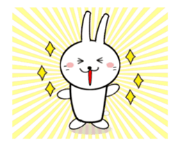 Moving White Rabbit sticker #14231862