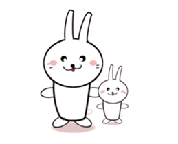 Moving White Rabbit sticker #14231863