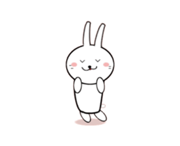 Moving White Rabbit sticker #14231864