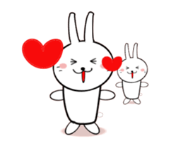 Moving White Rabbit sticker #14231865