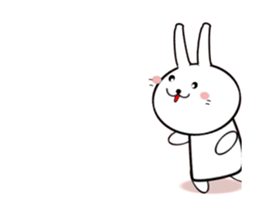 Moving White Rabbit sticker #14231866