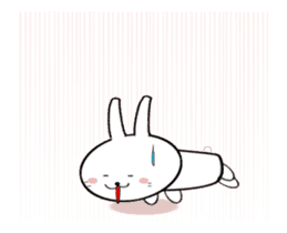 Moving White Rabbit sticker #14231867