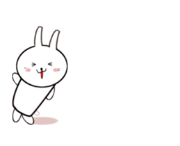 Moving White Rabbit sticker #14231868