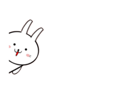 Moving White Rabbit sticker #14231869