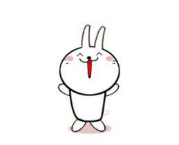 Moving White Rabbit sticker #14231870