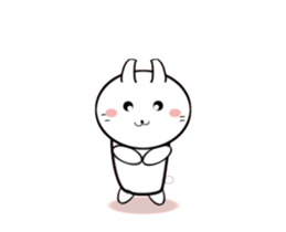 Moving White Rabbit sticker #14231871