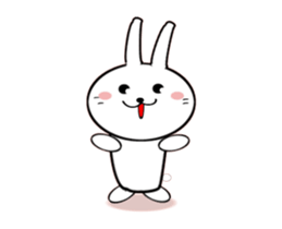 Moving White Rabbit sticker #14231872