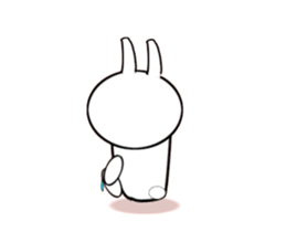 Moving White Rabbit sticker #14231877
