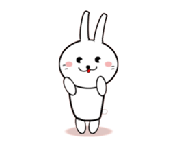Moving White Rabbit sticker #14231880