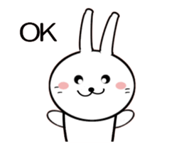 Moving White Rabbit sticker #14231881