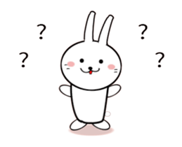 Moving White Rabbit sticker #14231882