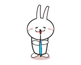 Moving White Rabbit sticker #14231883