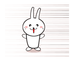 Moving White Rabbit sticker #14231884